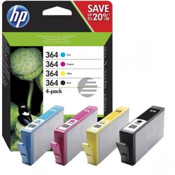 HP Tintenpatrone gelb, magenta, schwarz, cyan (N9J73AE, 364)