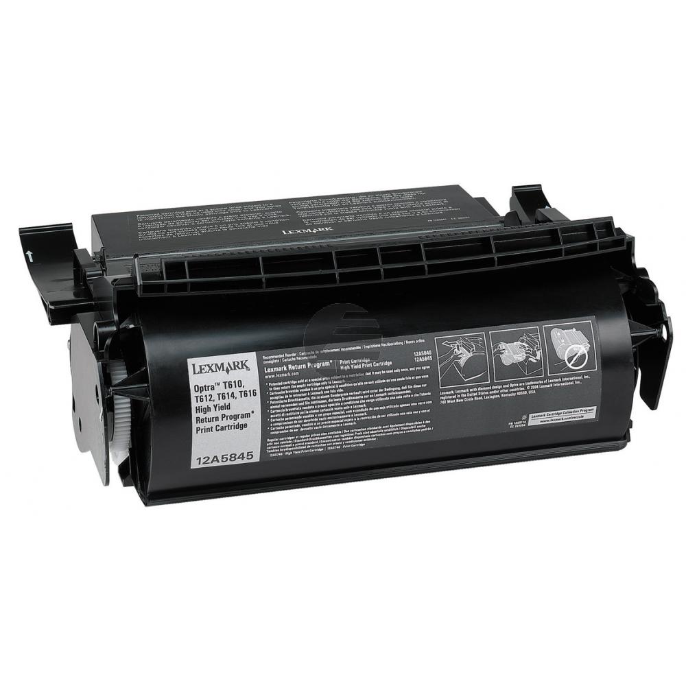 Lexmark Toner-Kartusche Prebate schwarz HC (12A5845)
