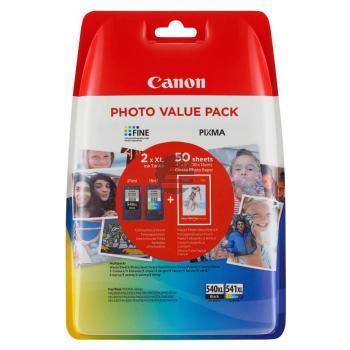 Canon Tintendruckkopf cyan/magenta/gelb, schwarz (5222B013, CL-541XL, PG-540XL)