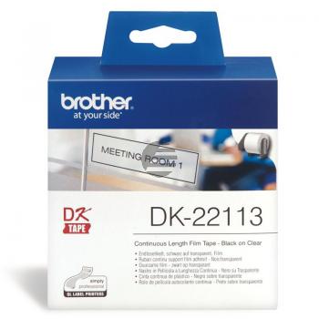 Brother Endlos-Etikett transparent (DK-22113)