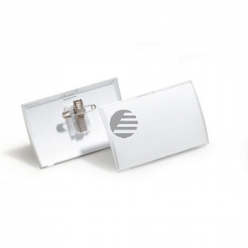 Durable Namensschilder Click Fold PP farblos Inh.25 54 x 90 mm