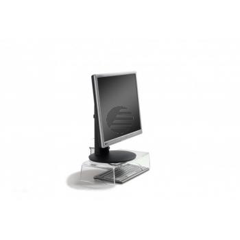 BNEQR90 BAKKER MONITORSTAENDER Q-Riser 90 transparent Kunststoff