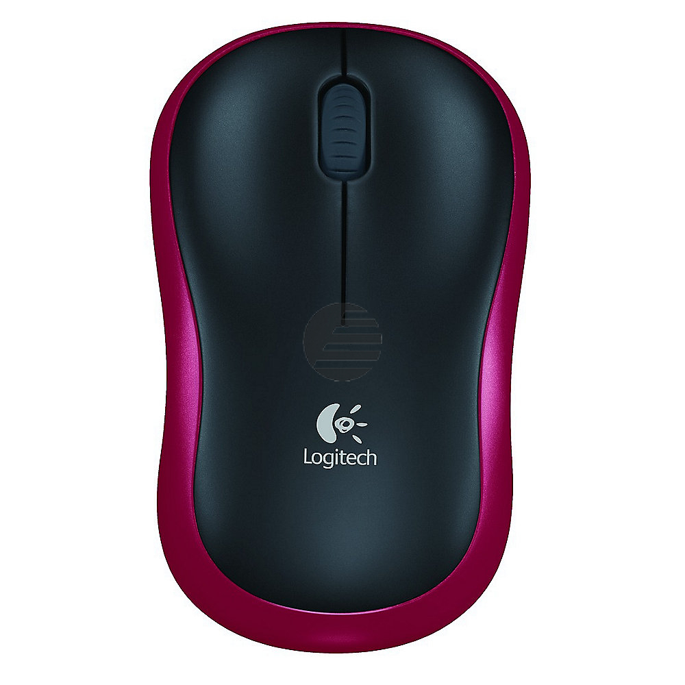 Logitech M185 Maus cordless Notebook Mouse USB black/red