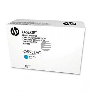HP Toner-Kartusche Contract (nur für Vertragskunden) cyan (Q5951AC, 643AC)