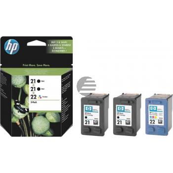 HP Tintendruckkopf cyan/magenta/gelb, 2 x schwarz (SD400AE, 21/22)