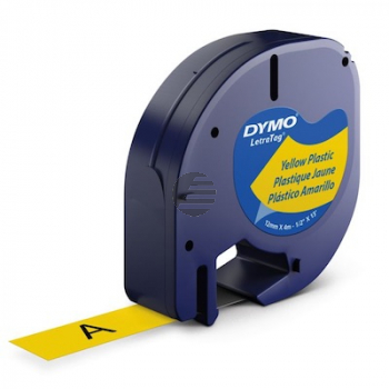 Dymo Schriftbandkassette (UK/FR Version) gelb (S0721620, 91202)
