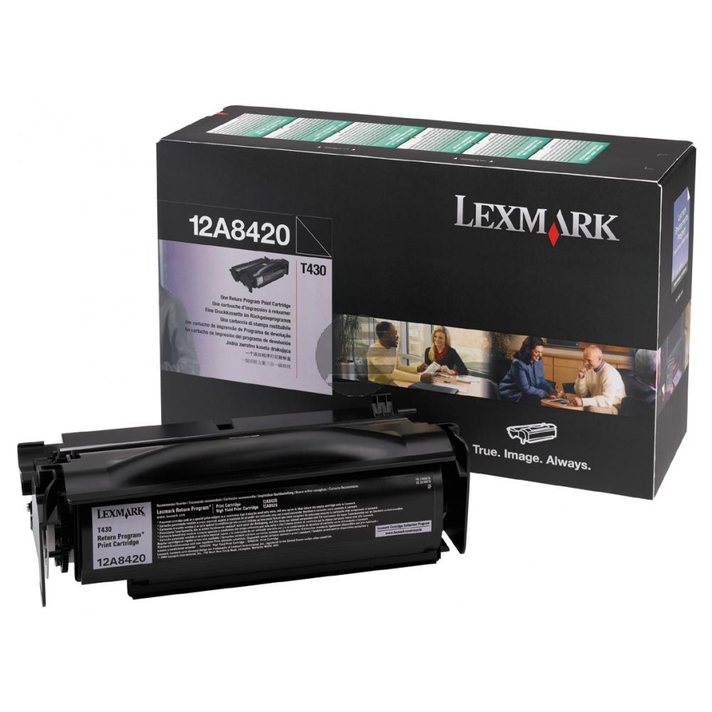 Lexmark Toner-Kartusche Prebate schwarz (12A8420)