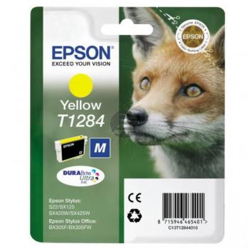 Epson Tintenpatrone gelb (C13T12844022, T1284)