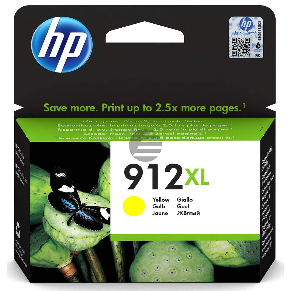 HP Tintenpatrone gelb HC (3YL83AE#BGX, 912XL)
