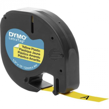 Dymo Schriftbandkassette (UK/FR Version) gelb (S0721620, 91202)