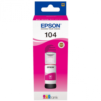 Epson Tintennachfüllfläschchen (ecotank) magenta (C13T00P340, 104)