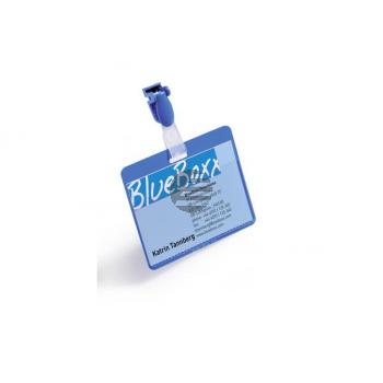 DURABLE Namensschild mit Clip blau 810606 90x60mm 25 Stück