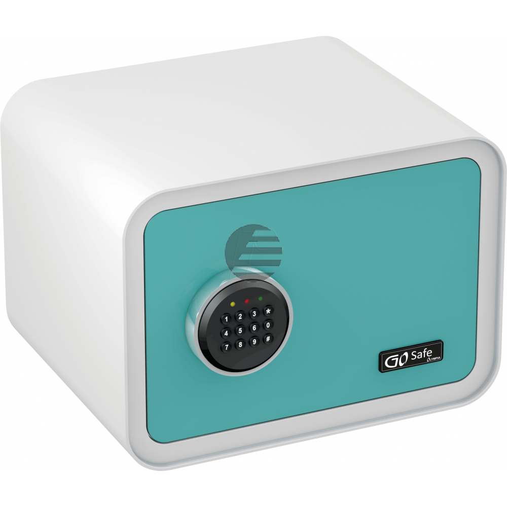 OLYMPIA TRESOR GOSAFE 100 BLAU/WEISS 7002 Zahlen-Code Schloss