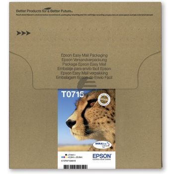Epson Tintenpatrone (EasyMail) gelb, magenta, schwarz, cyan (C13T07154511, T0715)
