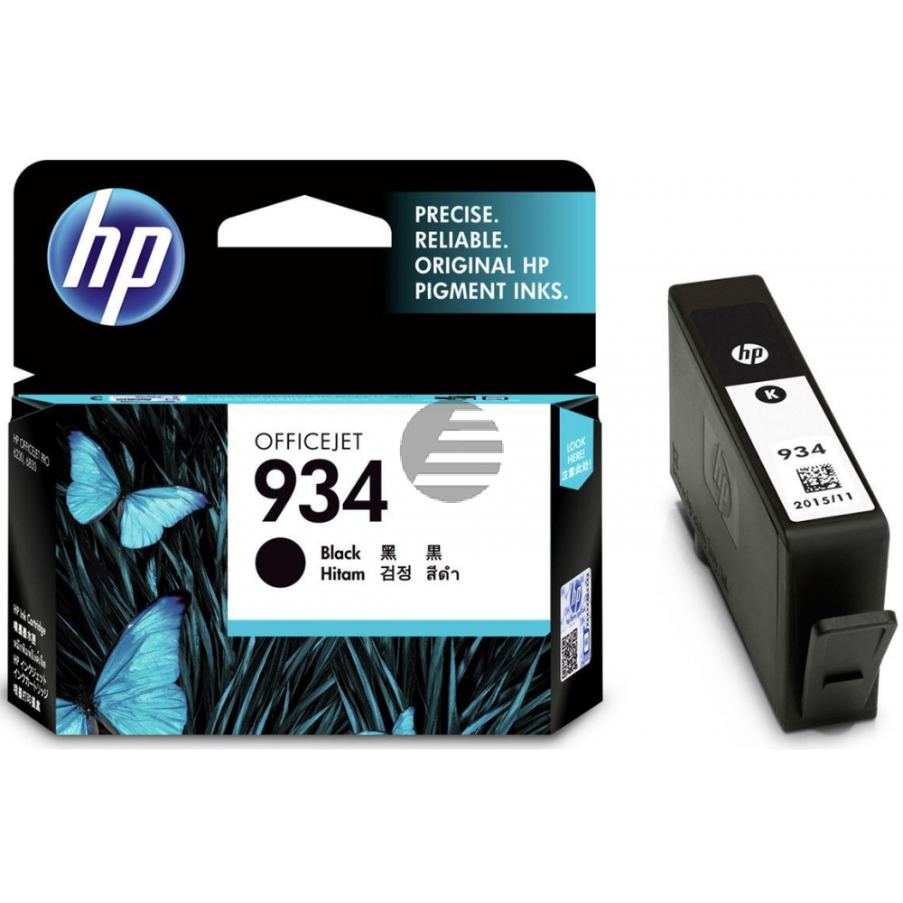 HP Tintenpatrone schwarz (C2P19AE, 934)