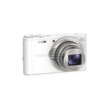 Sony DSC-WX350W Kompaktkamera mit optischem 20-fach-Zoom, weiß