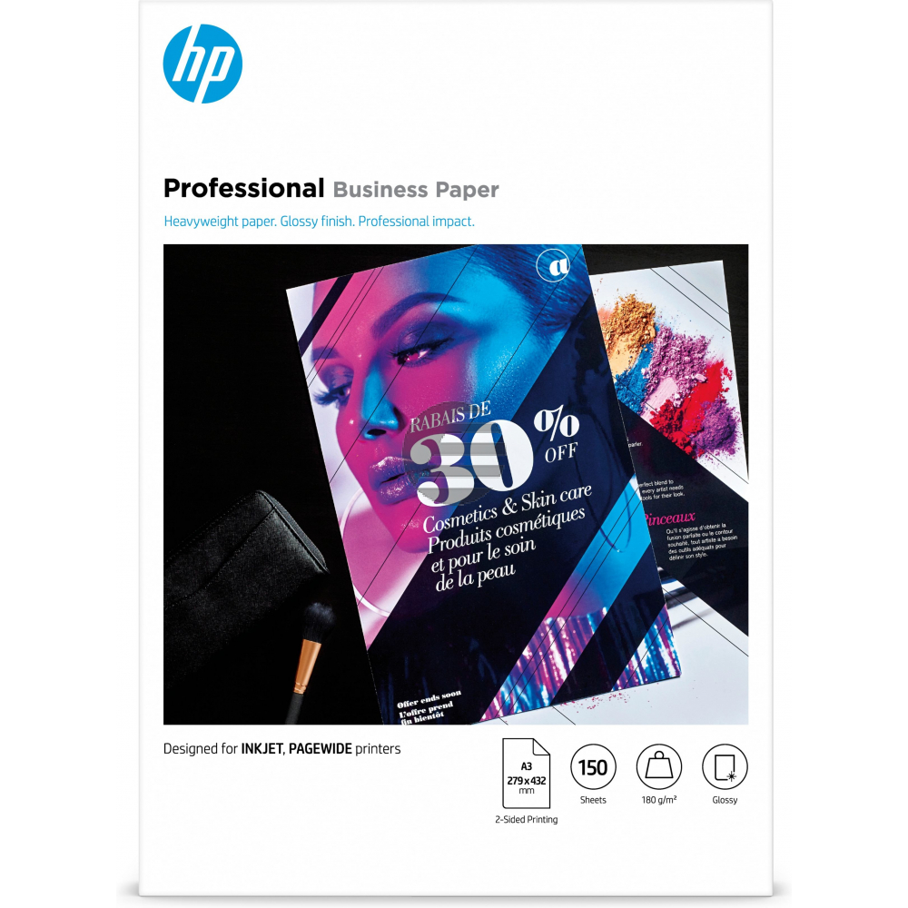 7MV84A HP PROFESSIONAL BIZ GLS PAPIER A3 150Blatt 180gr FSC