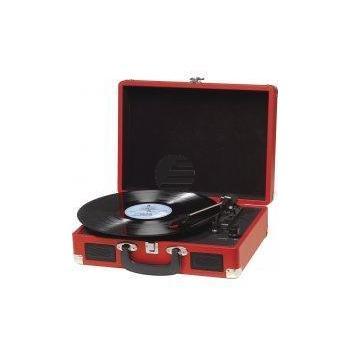 Denver VPL-120 Plattenspieler mit USB Anschluss, rot