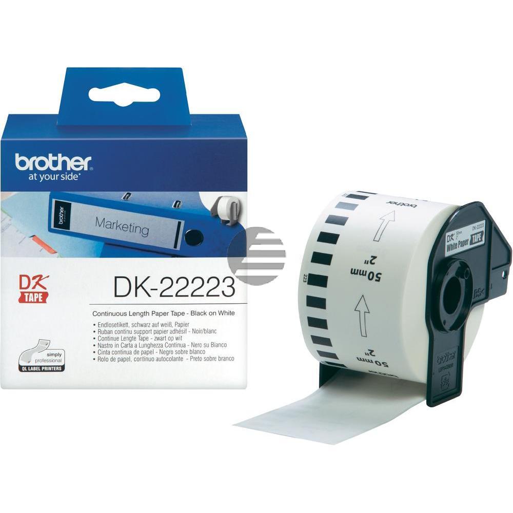 Brother Endlos-Etikett weiß (DK-22223)