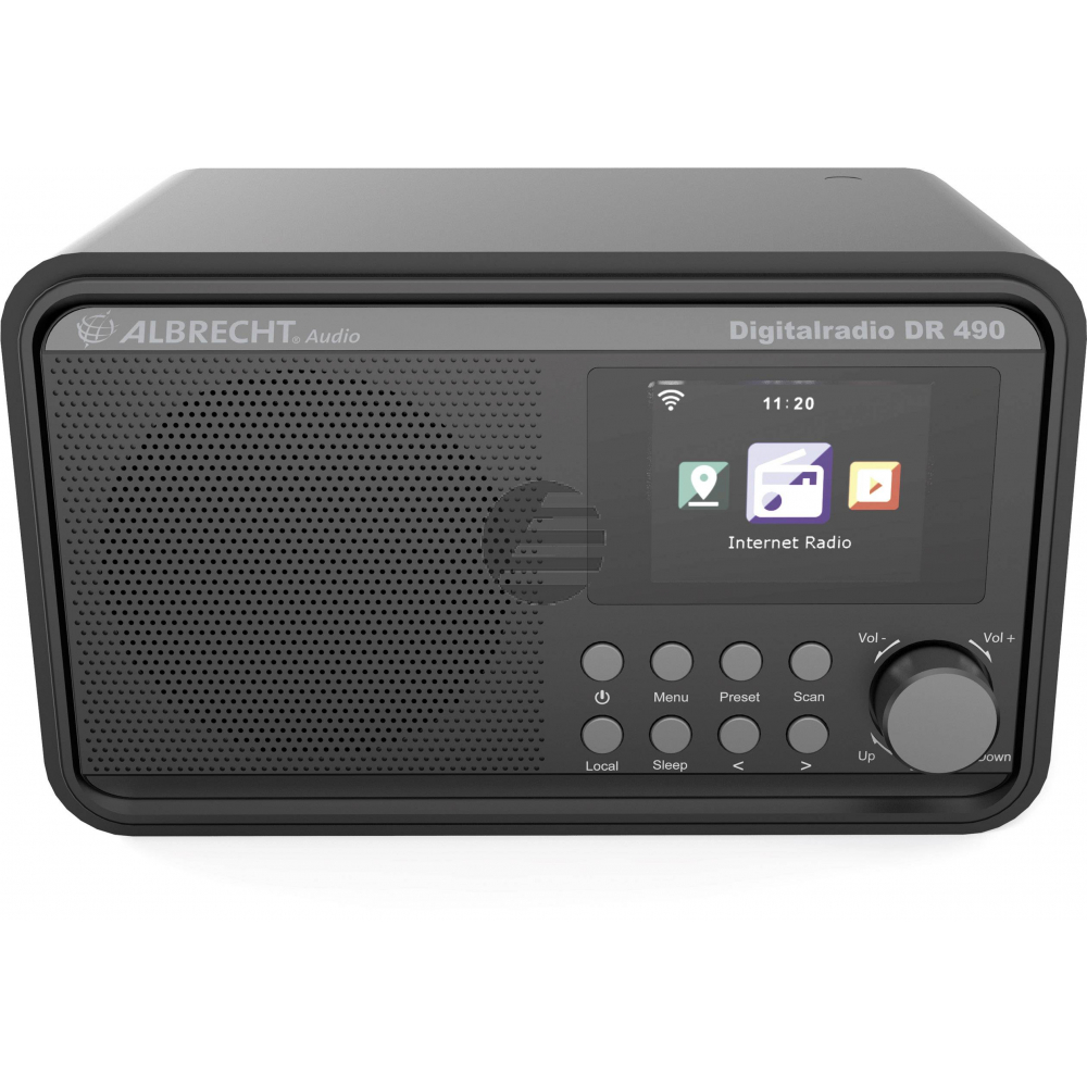Albrecht DR  490, Hybridradio mit Internetradio, DAB+ und UKW, schwarz