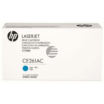 HP Toner-Kartusche Contract (nur für Vertragskunden) cyan (CE261AC, 648AC)