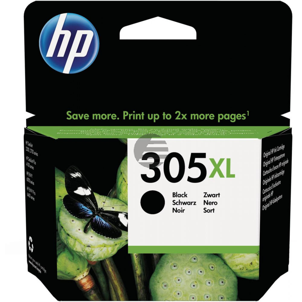 HP Tintendruckkopf schwarz HC (3YM62AE#301, 305XL)