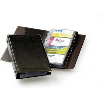 Durable Visitenkarten-Ringbuch Visifix schwarz bis 400 Karten