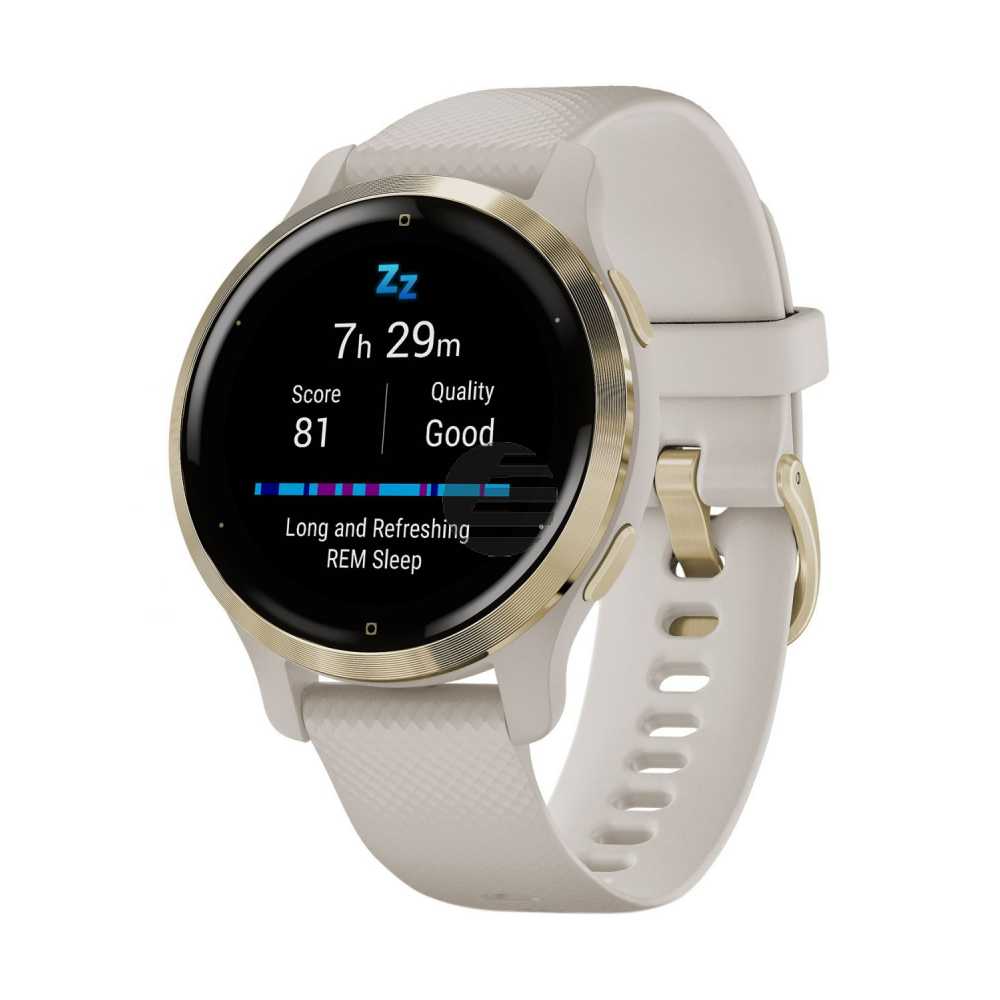Garmin Venu 2S Smartwatch, beige/hellgold