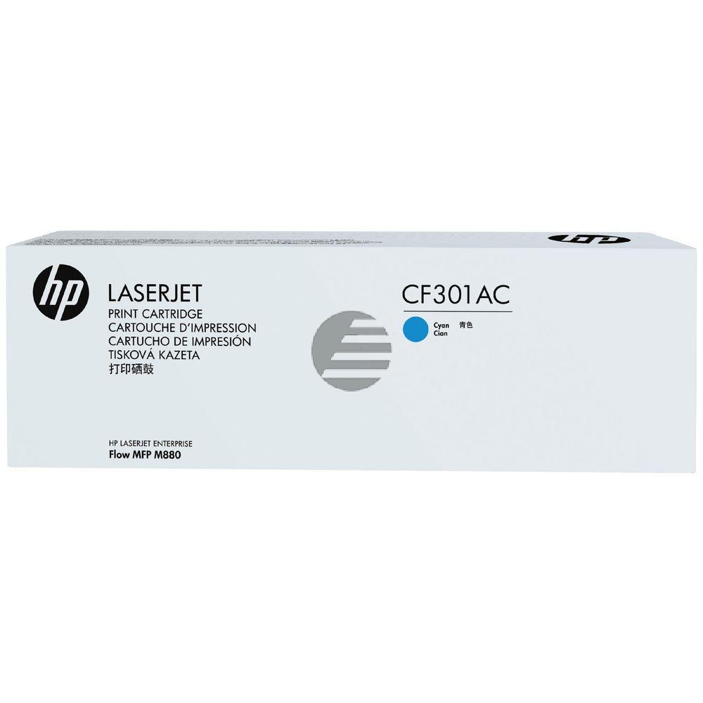 HP Toner-Kit Contract (nur für Vertragskunden) cyan (CF301AC, 827AC)