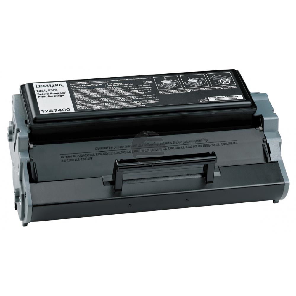 Lexmark Toner-Kartusche Prebate schwarz (12A7400)
