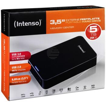 INTENSO 3.5 HDD FESTPLATTE EXTERN 3TB 6031511 USB 3.0 tragbar schwarz