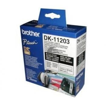 Brother Ordner-Etiketten schmal (weiß) weiß (DK-11203)