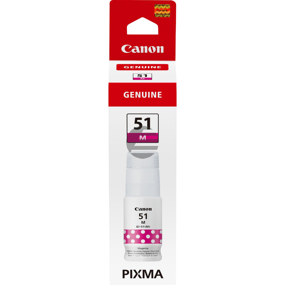 Canon Tintennachfüllfläschchen magenta (4547C001, GI-51M)
